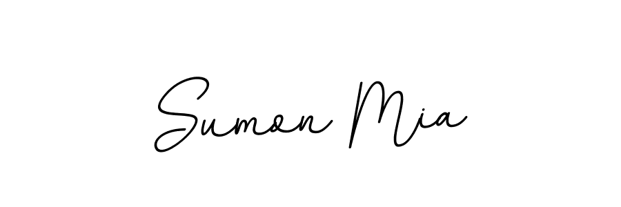 Design your own signature with our free online signature maker. With this signature software, you can create a handwritten (BallpointsItalic-DORy9) signature for name Sumon Mia. Sumon Mia signature style 11 images and pictures png