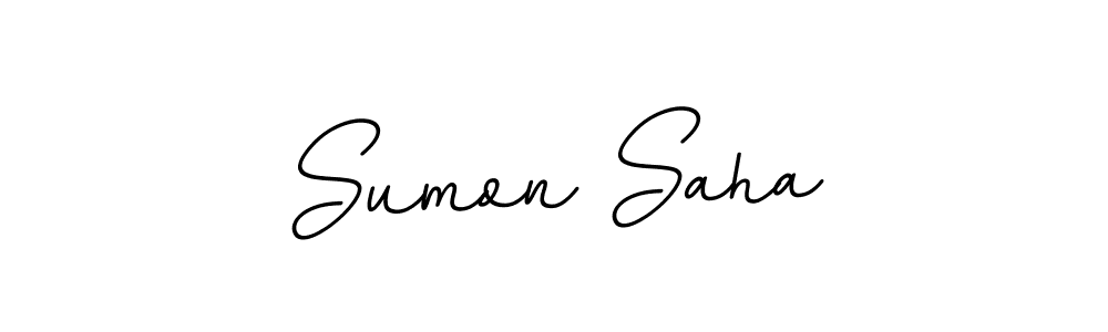 It looks lik you need a new signature style for name Sumon Saha. Design unique handwritten (BallpointsItalic-DORy9) signature with our free signature maker in just a few clicks. Sumon Saha signature style 11 images and pictures png
