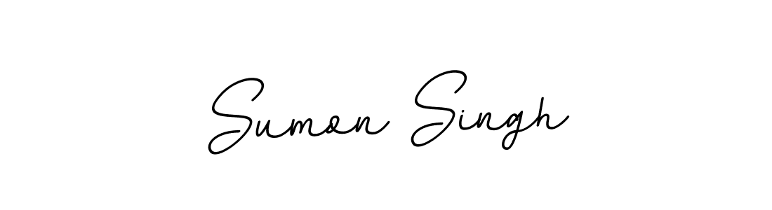 Make a beautiful signature design for name Sumon Singh. With this signature (BallpointsItalic-DORy9) style, you can create a handwritten signature for free. Sumon Singh signature style 11 images and pictures png