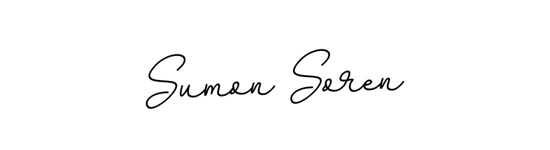 Sumon Soren stylish signature style. Best Handwritten Sign (BallpointsItalic-DORy9) for my name. Handwritten Signature Collection Ideas for my name Sumon Soren. Sumon Soren signature style 11 images and pictures png