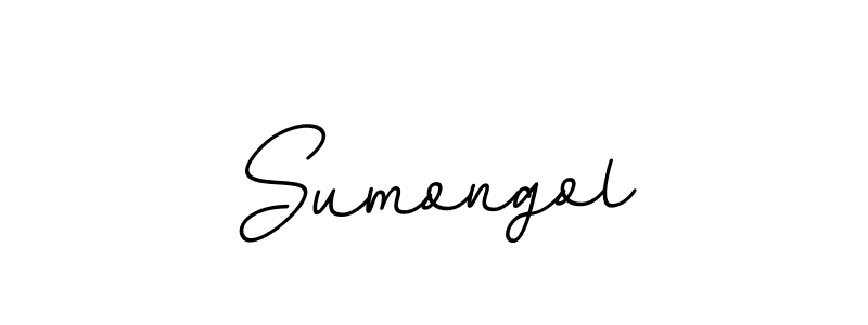 Design your own signature with our free online signature maker. With this signature software, you can create a handwritten (BallpointsItalic-DORy9) signature for name Sumongol. Sumongol signature style 11 images and pictures png