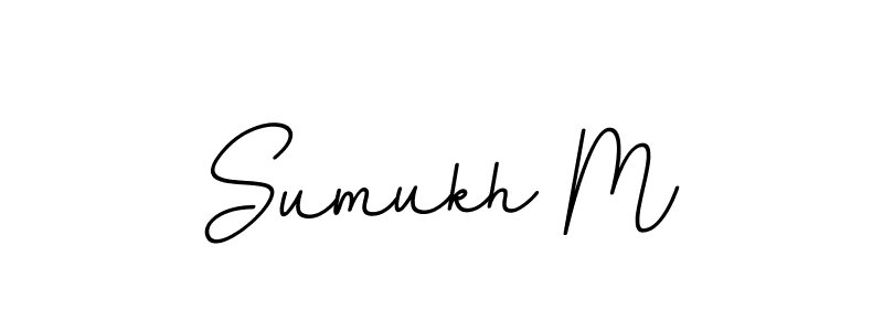 Make a beautiful signature design for name Sumukh M. With this signature (BallpointsItalic-DORy9) style, you can create a handwritten signature for free. Sumukh M signature style 11 images and pictures png