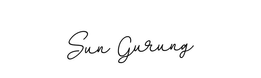 How to make Sun Gurung signature? BallpointsItalic-DORy9 is a professional autograph style. Create handwritten signature for Sun Gurung name. Sun Gurung signature style 11 images and pictures png