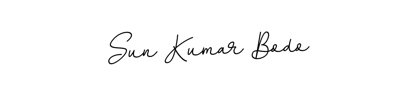 Similarly BallpointsItalic-DORy9 is the best handwritten signature design. Signature creator online .You can use it as an online autograph creator for name Sun Kumar Bodo. Sun Kumar Bodo signature style 11 images and pictures png