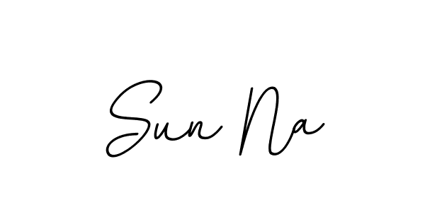 Design your own signature with our free online signature maker. With this signature software, you can create a handwritten (BallpointsItalic-DORy9) signature for name Sun Na. Sun Na signature style 11 images and pictures png