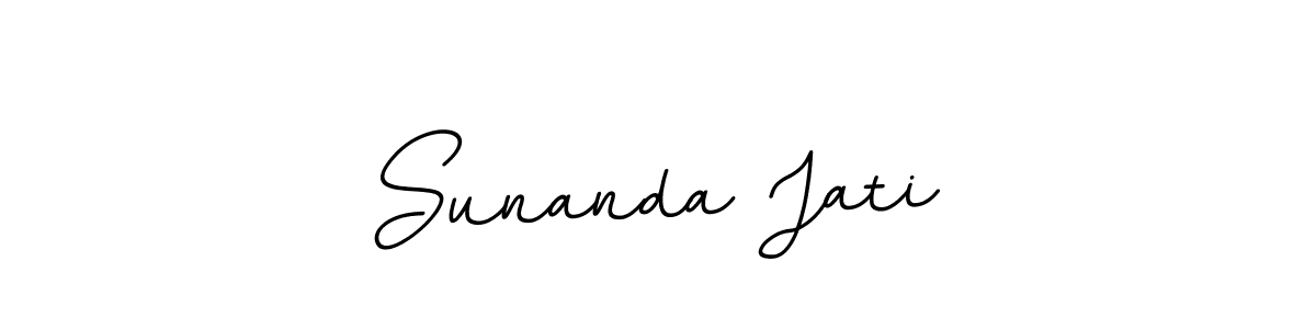 Design your own signature with our free online signature maker. With this signature software, you can create a handwritten (BallpointsItalic-DORy9) signature for name Sunanda Jati. Sunanda Jati signature style 11 images and pictures png