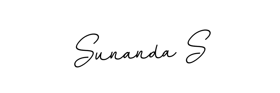 if you are searching for the best signature style for your name Sunanda S. so please give up your signature search. here we have designed multiple signature styles  using BallpointsItalic-DORy9. Sunanda S signature style 11 images and pictures png