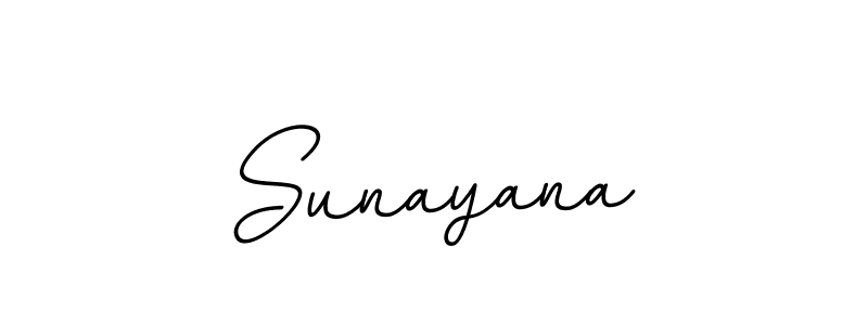 Use a signature maker to create a handwritten signature online. With this signature software, you can design (BallpointsItalic-DORy9) your own signature for name Sunayana. Sunayana signature style 11 images and pictures png