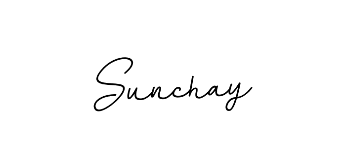 Use a signature maker to create a handwritten signature online. With this signature software, you can design (BallpointsItalic-DORy9) your own signature for name Sunchay. Sunchay signature style 11 images and pictures png