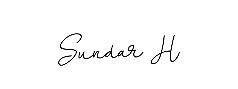 Sundar H stylish signature style. Best Handwritten Sign (BallpointsItalic-DORy9) for my name. Handwritten Signature Collection Ideas for my name Sundar H. Sundar H signature style 11 images and pictures png