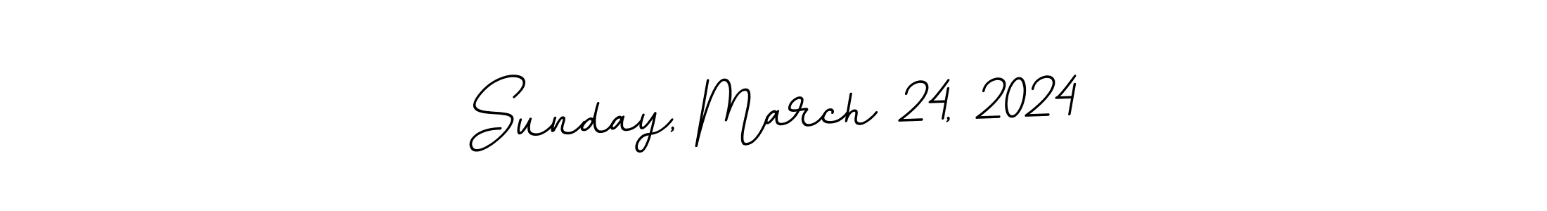 Create a beautiful signature design for name Sunday, March 24, 2024. With this signature (BallpointsItalic-DORy9) fonts, you can make a handwritten signature for free. Sunday, March 24, 2024 signature style 11 images and pictures png