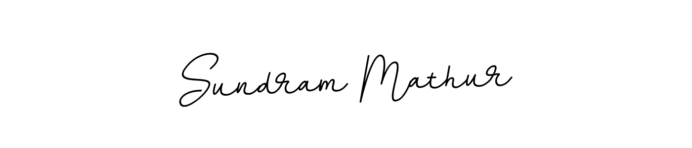 Design your own signature with our free online signature maker. With this signature software, you can create a handwritten (BallpointsItalic-DORy9) signature for name Sundram Mathur. Sundram Mathur signature style 11 images and pictures png