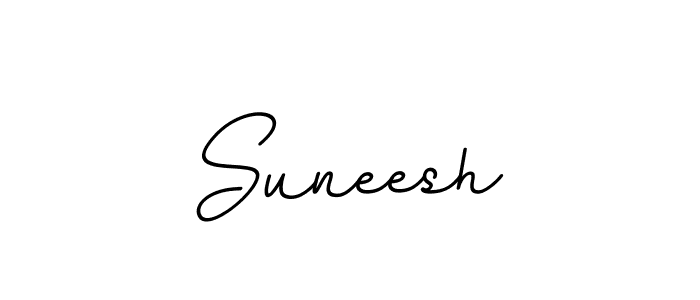 How to make Suneesh name signature. Use BallpointsItalic-DORy9 style for creating short signs online. This is the latest handwritten sign. Suneesh signature style 11 images and pictures png