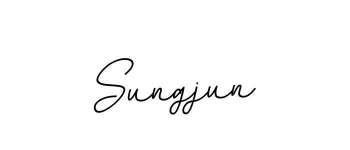 The best way (BallpointsItalic-DORy9) to make a short signature is to pick only two or three words in your name. The name Sungjun include a total of six letters. For converting this name. Sungjun signature style 11 images and pictures png