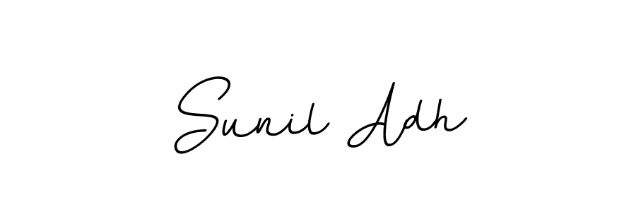 Use a signature maker to create a handwritten signature online. With this signature software, you can design (BallpointsItalic-DORy9) your own signature for name Sunil Adh. Sunil Adh signature style 11 images and pictures png