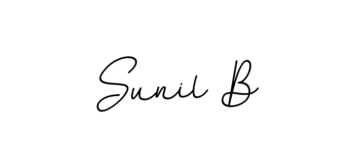 Make a beautiful signature design for name Sunil B. Use this online signature maker to create a handwritten signature for free. Sunil B signature style 11 images and pictures png
