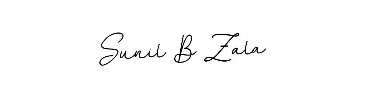 Design your own signature with our free online signature maker. With this signature software, you can create a handwritten (BallpointsItalic-DORy9) signature for name Sunil B Zala. Sunil B Zala signature style 11 images and pictures png