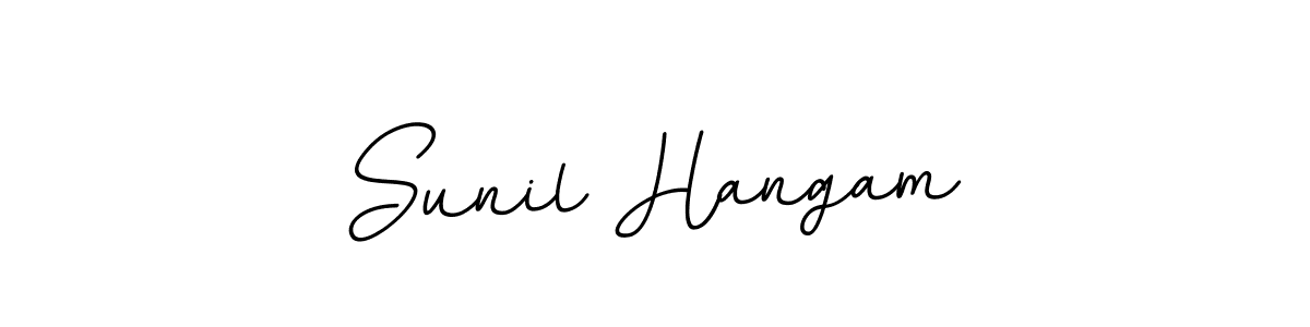 Use a signature maker to create a handwritten signature online. With this signature software, you can design (BallpointsItalic-DORy9) your own signature for name Sunil Hangam. Sunil Hangam signature style 11 images and pictures png