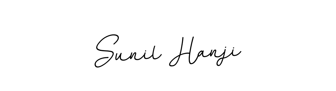 The best way (BallpointsItalic-DORy9) to make a short signature is to pick only two or three words in your name. The name Sunil Hanji include a total of six letters. For converting this name. Sunil Hanji signature style 11 images and pictures png
