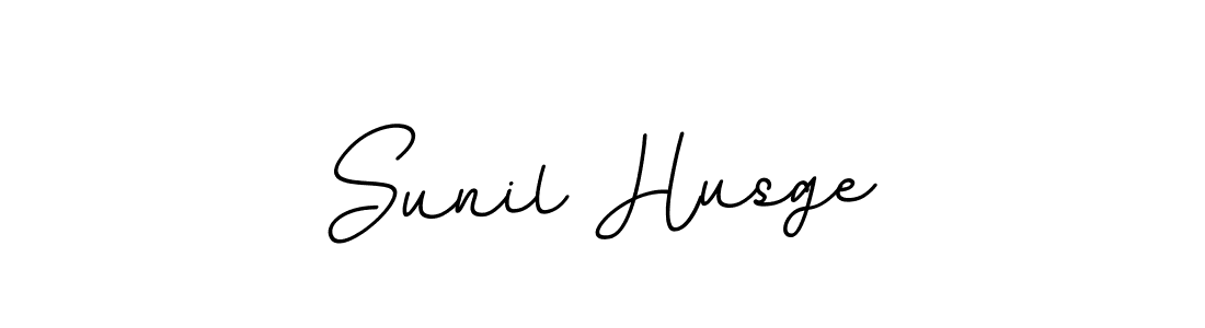 Sunil Husge stylish signature style. Best Handwritten Sign (BallpointsItalic-DORy9) for my name. Handwritten Signature Collection Ideas for my name Sunil Husge. Sunil Husge signature style 11 images and pictures png