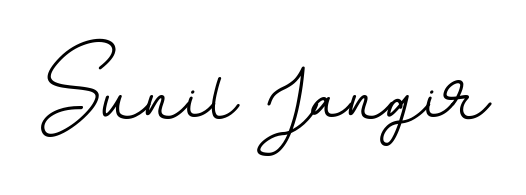 Looking for an artistic signature for Sunil Jangir? The BallpointsItalic-DORy9 calligraphy style gives a sophisticated flow suitable for business cards and emails. Sunil Jangir signature style 11 images and pictures png