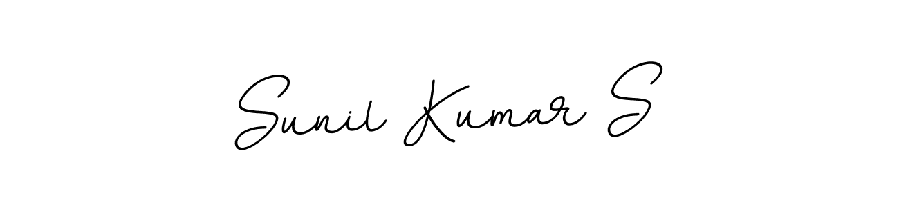 Sunil Kumar S stylish signature style. Best Handwritten Sign (BallpointsItalic-DORy9) for my name. Handwritten Signature Collection Ideas for my name Sunil Kumar S. Sunil Kumar S signature style 11 images and pictures png