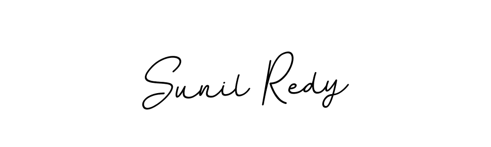 How to make Sunil Redy name signature. Use BallpointsItalic-DORy9 style for creating short signs online. This is the latest handwritten sign. Sunil Redy signature style 11 images and pictures png