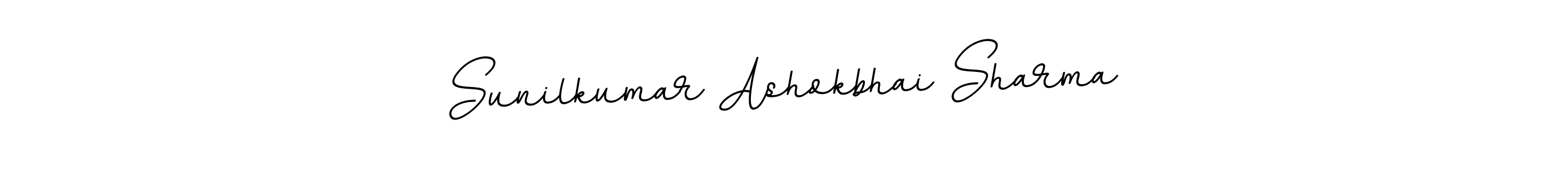 Design your own signature with our free online signature maker. With this signature software, you can create a handwritten (BallpointsItalic-DORy9) signature for name Sunilkumar Ashokbhai Sharma. Sunilkumar Ashokbhai Sharma signature style 11 images and pictures png