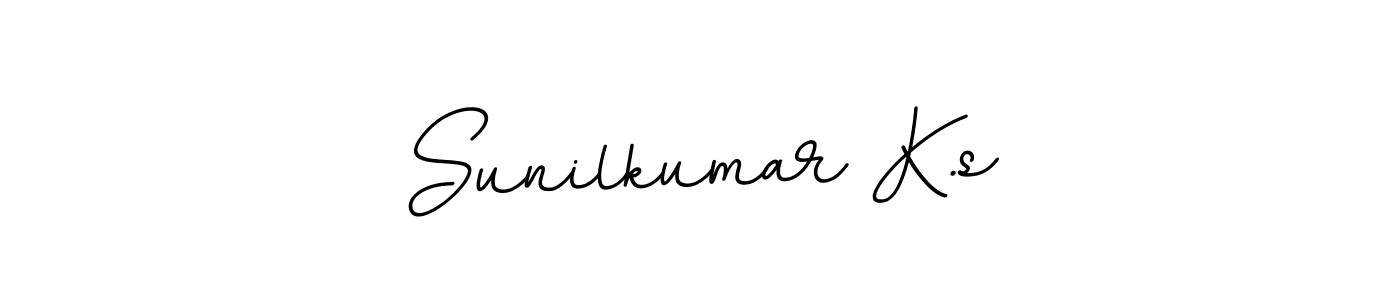 if you are searching for the best signature style for your name Sunilkumar K.s. so please give up your signature search. here we have designed multiple signature styles  using BallpointsItalic-DORy9. Sunilkumar K.s signature style 11 images and pictures png