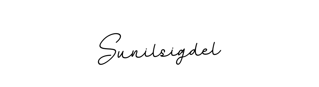 How to make Sunilsigdel name signature. Use BallpointsItalic-DORy9 style for creating short signs online. This is the latest handwritten sign. Sunilsigdel signature style 11 images and pictures png