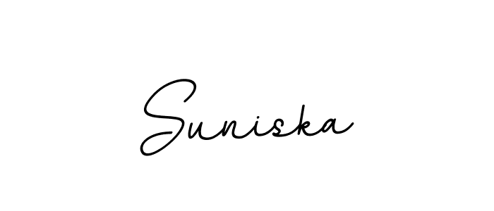 Design your own signature with our free online signature maker. With this signature software, you can create a handwritten (BallpointsItalic-DORy9) signature for name Suniska. Suniska signature style 11 images and pictures png