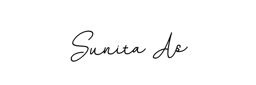 How to make Sunita As signature? BallpointsItalic-DORy9 is a professional autograph style. Create handwritten signature for Sunita As name. Sunita As signature style 11 images and pictures png