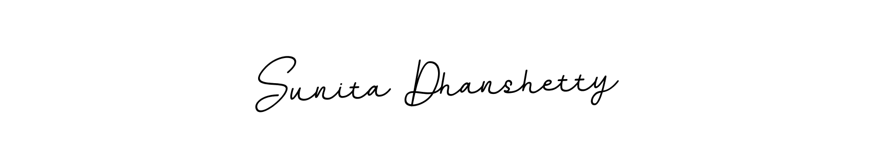 Use a signature maker to create a handwritten signature online. With this signature software, you can design (BallpointsItalic-DORy9) your own signature for name Sunita Dhanshetty. Sunita Dhanshetty signature style 11 images and pictures png