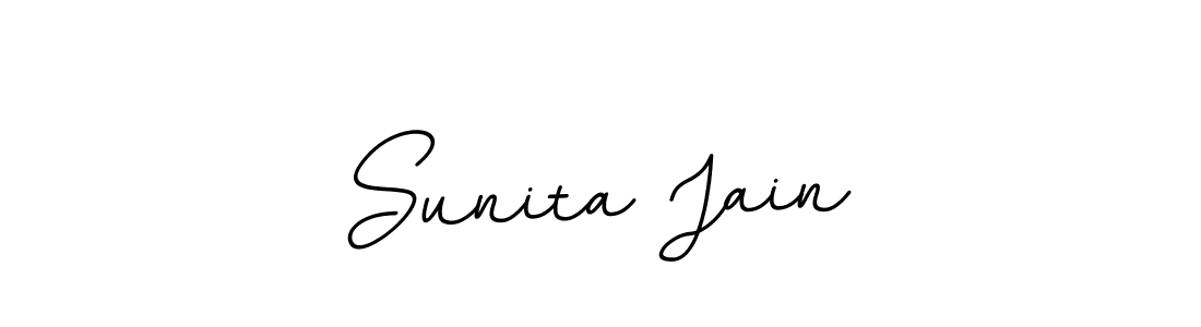 if you are searching for the best signature style for your name Sunita Jain. so please give up your signature search. here we have designed multiple signature styles  using BallpointsItalic-DORy9. Sunita Jain signature style 11 images and pictures png