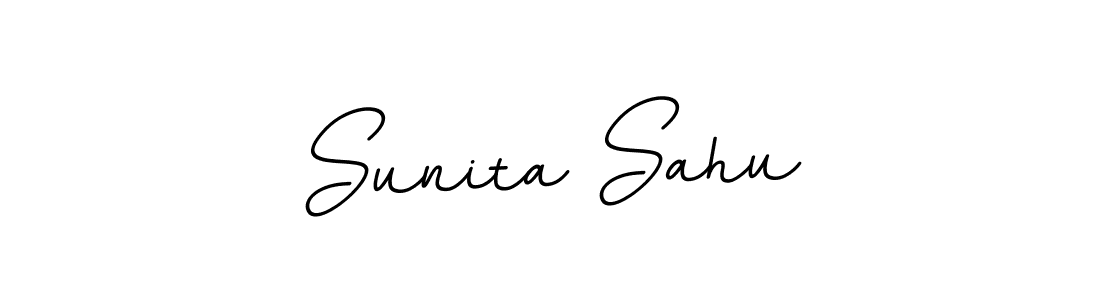 Use a signature maker to create a handwritten signature online. With this signature software, you can design (BallpointsItalic-DORy9) your own signature for name Sunita Sahu. Sunita Sahu signature style 11 images and pictures png