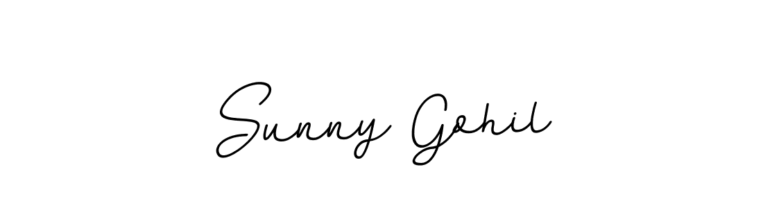 This is the best signature style for the Sunny Gohil name. Also you like these signature font (BallpointsItalic-DORy9). Mix name signature. Sunny Gohil signature style 11 images and pictures png