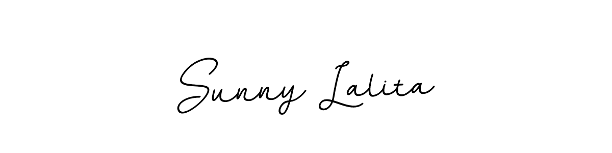 How to make Sunny Lalita name signature. Use BallpointsItalic-DORy9 style for creating short signs online. This is the latest handwritten sign. Sunny Lalita signature style 11 images and pictures png