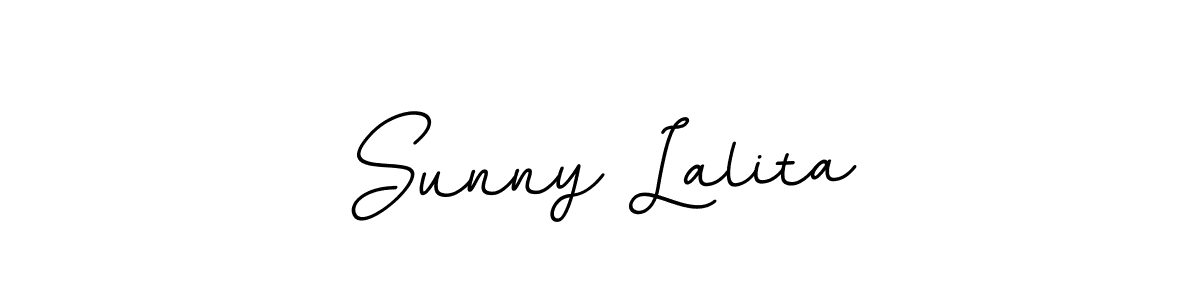 How to make Sunny Lalita name signature. Use BallpointsItalic-DORy9 style for creating short signs online. This is the latest handwritten sign. Sunny Lalita signature style 11 images and pictures png