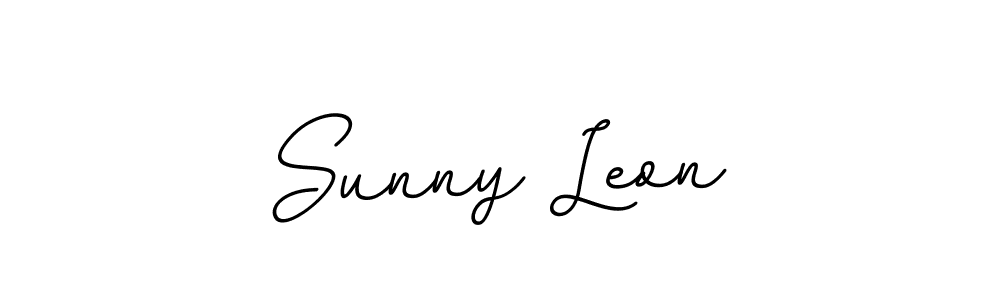 How to make Sunny Leon name signature. Use BallpointsItalic-DORy9 style for creating short signs online. This is the latest handwritten sign. Sunny Leon signature style 11 images and pictures png