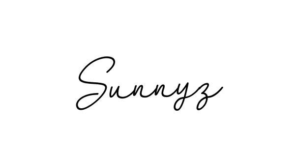 Use a signature maker to create a handwritten signature online. With this signature software, you can design (BallpointsItalic-DORy9) your own signature for name Sunnyz. Sunnyz signature style 11 images and pictures png