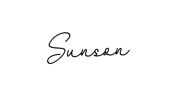 The best way (BallpointsItalic-DORy9) to make a short signature is to pick only two or three words in your name. The name Sunson include a total of six letters. For converting this name. Sunson signature style 11 images and pictures png