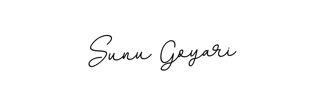 Create a beautiful signature design for name Sunu Goyari. With this signature (BallpointsItalic-DORy9) fonts, you can make a handwritten signature for free. Sunu Goyari signature style 11 images and pictures png
