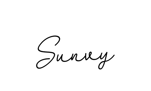 Create a beautiful signature design for name Sunvy. With this signature (BallpointsItalic-DORy9) fonts, you can make a handwritten signature for free. Sunvy signature style 11 images and pictures png