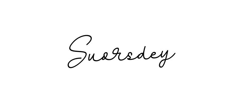 Design your own signature with our free online signature maker. With this signature software, you can create a handwritten (BallpointsItalic-DORy9) signature for name Suorsdey. Suorsdey signature style 11 images and pictures png