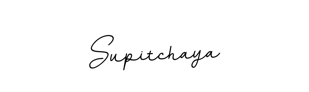 Use a signature maker to create a handwritten signature online. With this signature software, you can design (BallpointsItalic-DORy9) your own signature for name Supitchaya. Supitchaya signature style 11 images and pictures png