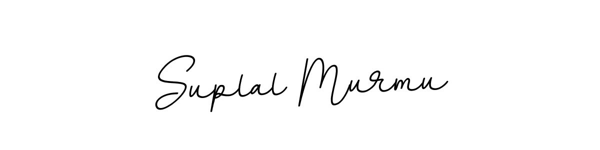 The best way (BallpointsItalic-DORy9) to make a short signature is to pick only two or three words in your name. The name Suplal Murmu include a total of six letters. For converting this name. Suplal Murmu signature style 11 images and pictures png