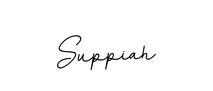 Use a signature maker to create a handwritten signature online. With this signature software, you can design (BallpointsItalic-DORy9) your own signature for name Suppiah. Suppiah signature style 11 images and pictures png