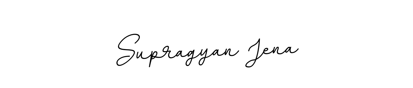 Design your own signature with our free online signature maker. With this signature software, you can create a handwritten (BallpointsItalic-DORy9) signature for name Supragyan Jena. Supragyan Jena signature style 11 images and pictures png