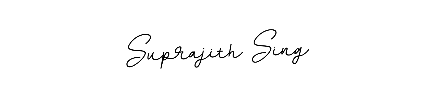 Make a beautiful signature design for name Suprajith Sing. With this signature (BallpointsItalic-DORy9) style, you can create a handwritten signature for free. Suprajith Sing signature style 11 images and pictures png