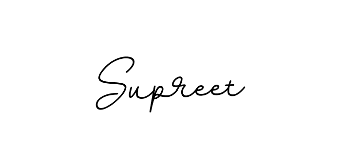 How to make Supreet name signature. Use BallpointsItalic-DORy9 style for creating short signs online. This is the latest handwritten sign. Supreet signature style 11 images and pictures png